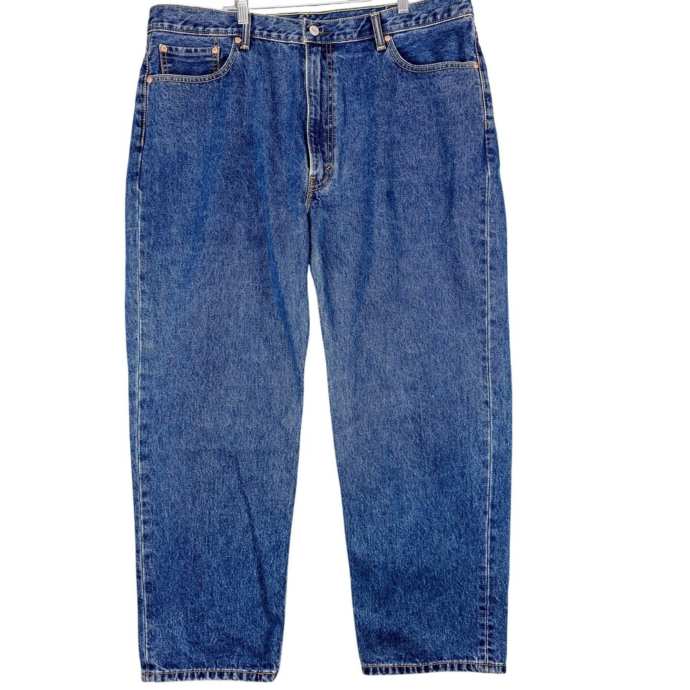 Levis 550 Jeans Mens 42x30 Blue Relaxed Fit Tapered Leg Denim Workwear Outdoor‎